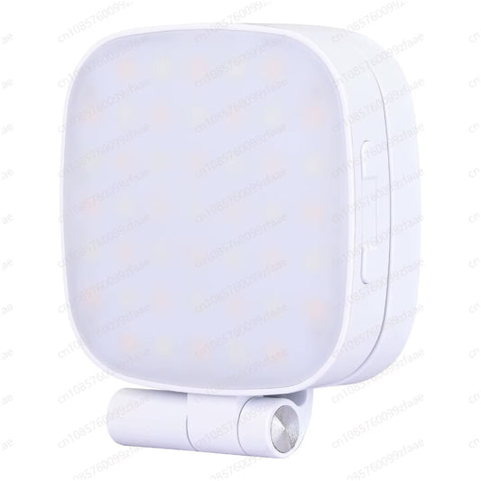 Adjustable Foldable Fill Light for Photography Video Vlog Makeup, Rechargeable Magnetic Selfie Light with Mirror Phone Holder